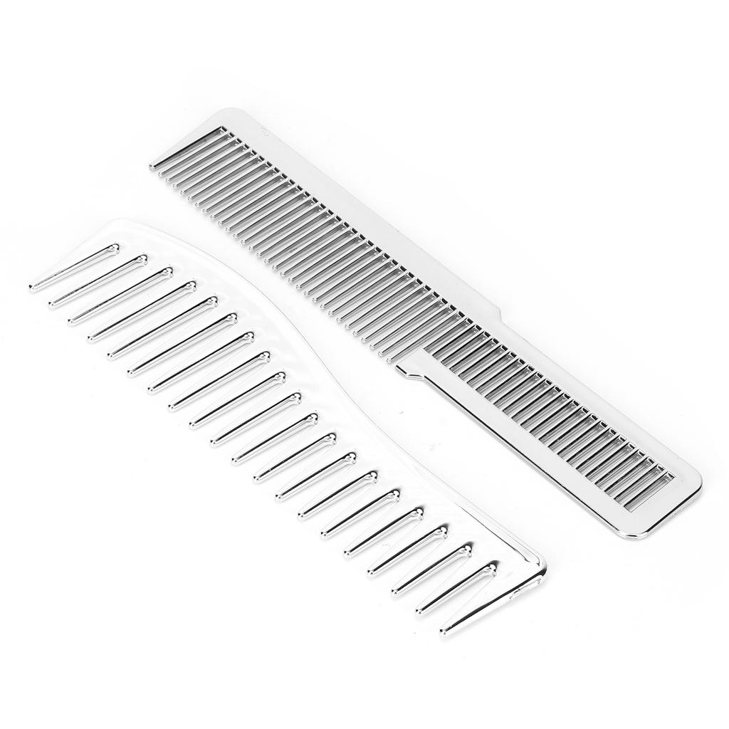 Juego de 2 peines para el cabello Dientes anchos Dientes finos Peines para desenredar y peinar el cabello para todo tipo de cabello