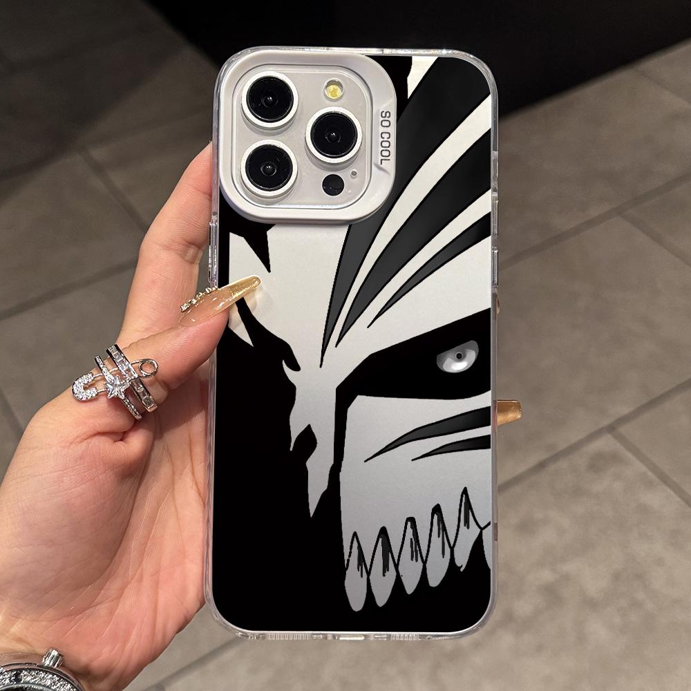 

Cool Mask Bleachs Phone Case for Samsung Galaxy S26 S25 Edge S24 S23 S22 S21 FE S20 Ultra Plus 5G Colorful Silver Hard Cover Galaxy S22 Ultra 5G