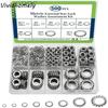 500PCS M2 M2.5 M3 M5 M6 M8 M10 M12 Spring Lock Washers Assortment Kit 304 Stainless Steel Metric Split Lock Washer Set