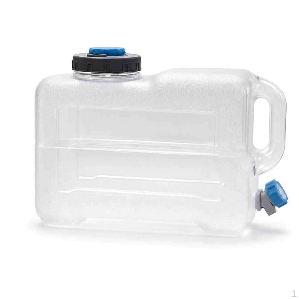 Outdoor Camping PC Pure Water Bucket Carmounted with Faucet Storage Multifunctional Portable