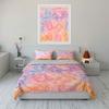 Colorful Cartoon Cats Pattern Bedding Duvet Cover Set Duvet Cover Pillowcases  (1*Duvet Cover 2*Pillowcases, without duvet insert)