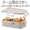Skater Bento Box 530ml 1 Tier Women Japan Leak-Resistant Lock Lunch Box Dusky Gray PFLB6AG-A Dishwasher Microwave Safe