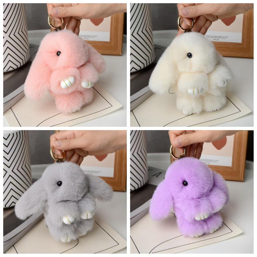 @@@ LATEST HOT Keychain Playthings Faux Angora Rabbit Plush Rabbit Pendant Dead Rabbit Keychain Pouch Hanging Ornament Various