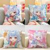 Sigewinne Genshin Impact Cushion Cover Natural Linen Organic Fabric DoubleSided Printing Room Sofa Decor Pillow Case