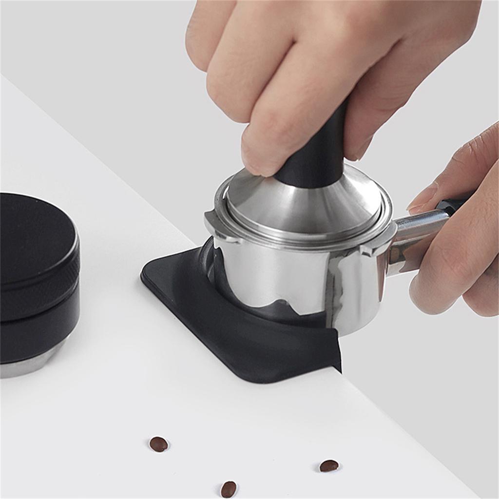 Silikon Mini Kaffe Tamper Matte Matkvalitets Silikon Kaffepresse Pulvermatte Sklisikkert Hjørnedesign Barhjørne Matte