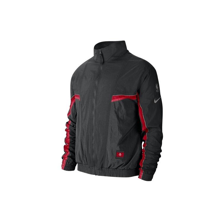 Nike NBA houston rockets Athleisure Casual Sports Stand Collar Jacket Black Men s CJ7149-010 XXXL