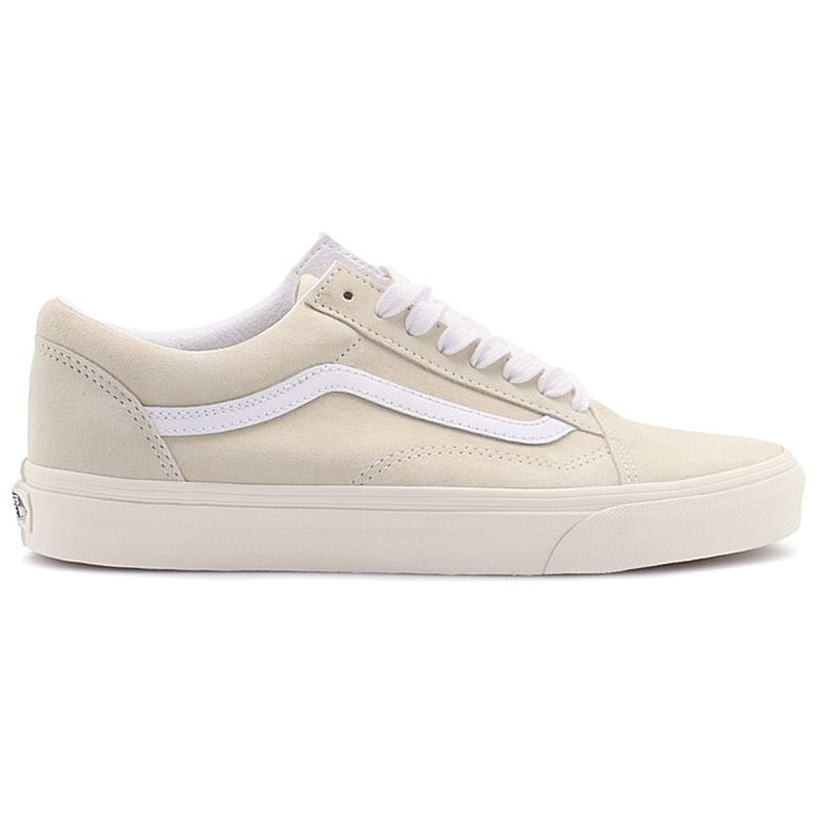 Vans Old Skool Pig Suede - Sand Shell Unisex joggesko Cream Snow-White VN0A38G19G9