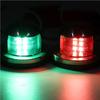2pcs 12V Red Green LED Navigation Lights Stainless Steel Sailing Lamp For Marine Boat Yacht