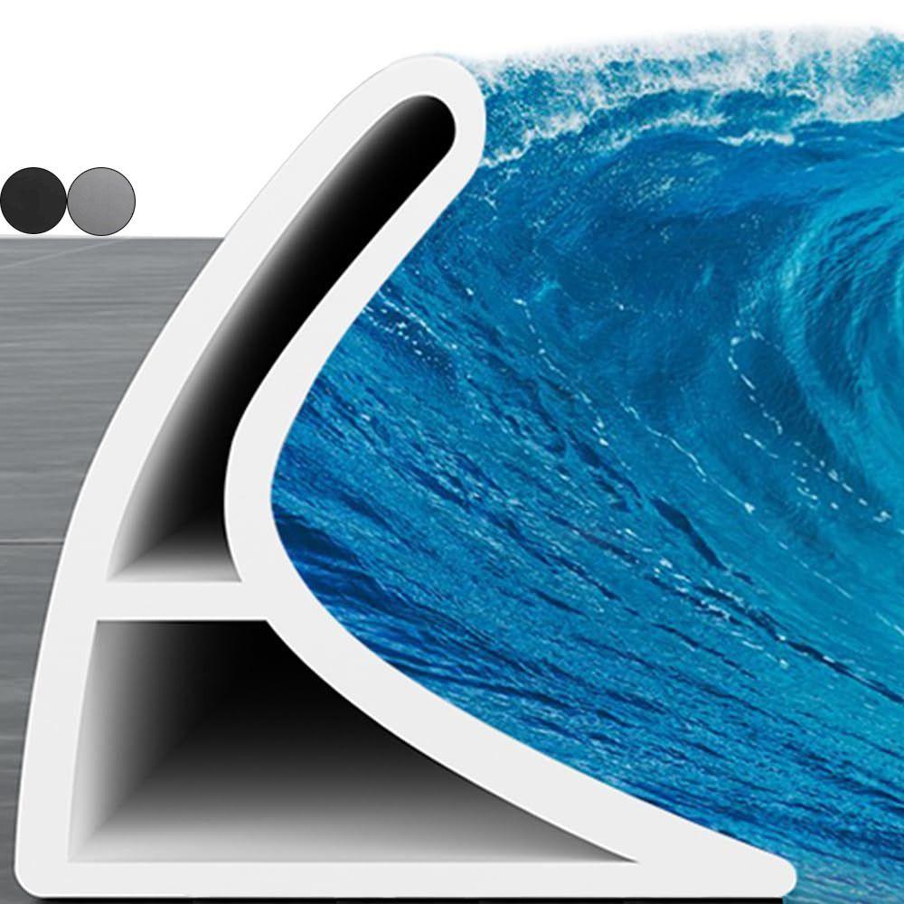 2M Collapsible Shower Water Dam Self Adhesive Shower Water Barrier  Kitchen Countertop