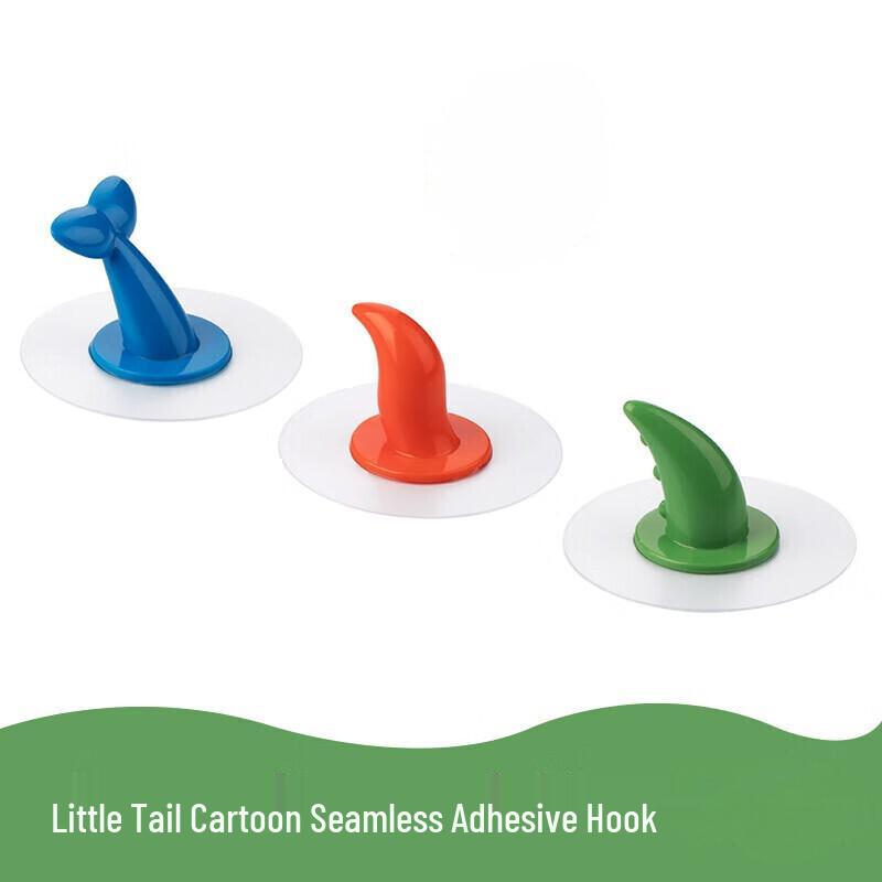 CHAHUA Cartoon Whale Tail Adhesive Hooks
