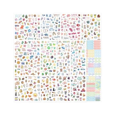 Christmas Theme Sticker Adhesive Shimmering Sticker For Journal Planner Phone Cover Scrapbooking Festival Decoration