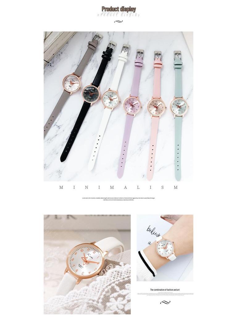 Women's Butterfly Dial Waterproof Watch - Trendy, Simple Design for Students
