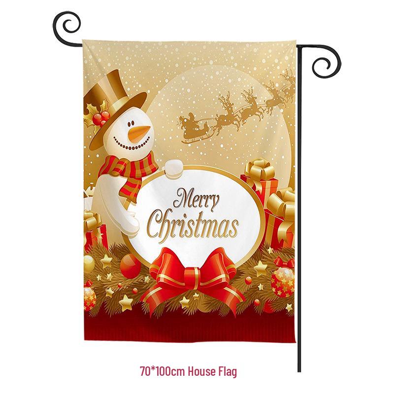 Christmas Garden Flag Banner: New Festive Hanging Design