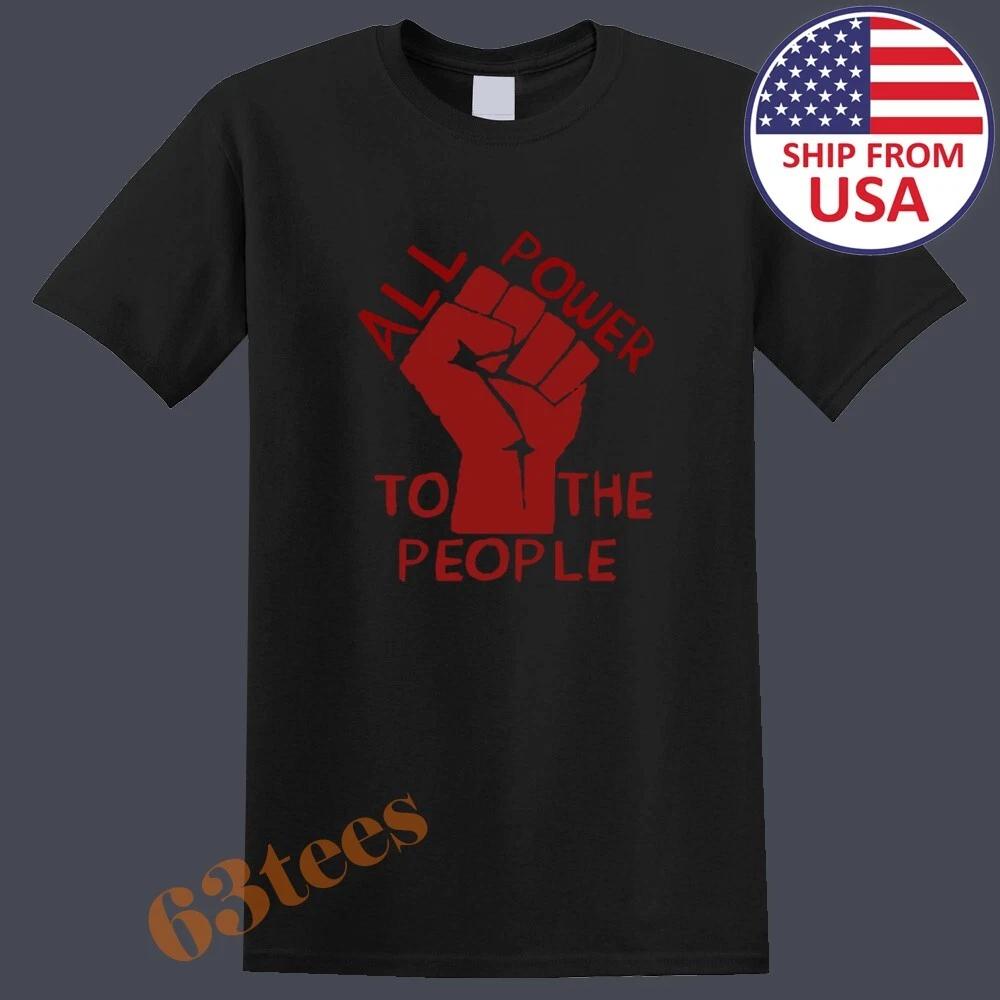 Power To The People Anarchist Revolution Men s Black Size S to 5XL 4XL