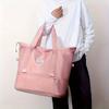 Large Capacity Travel Duffel Bag - Pink Nylon Gym & Travel Tote, Lightweight Luggage Handbag, Versatile Sports Bag