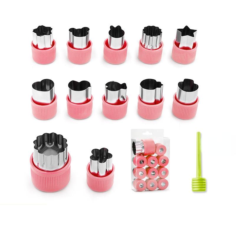 Vegetable Cutter Shapes Stainless Steel Durable DIY Fruit Cookie Stamps Cake Food Cutting Mold Kitchen Tool Kitchen Accessories