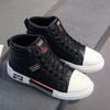 Leather Men's Fashion  Canvas Shoes Autumn High-Top Casual Shoes for Men Non-Slip Male Sneakers  New Winter Tenis Masculino