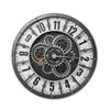 Moving Gears Wall Clock Rustic Industrial Oversized Wall Clock Heavy Duty for Living Room 7706