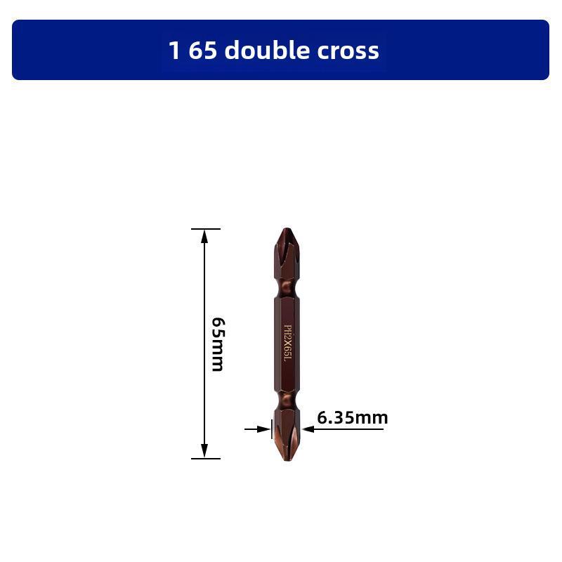 Electric Dual-Head Screwdriver: High-Hardness, Strong Magnetic, Anti-Slip, Super Hard Industrial Drill