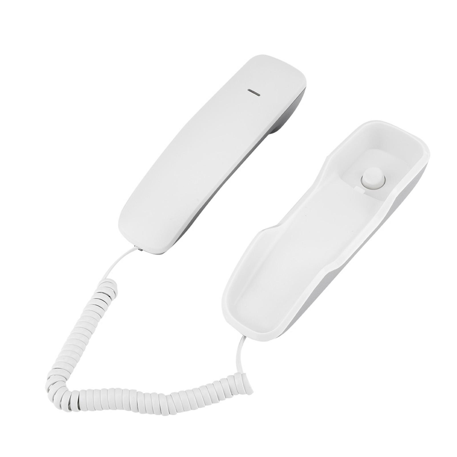 

Noise Cancelling Wall Telephone Last Number Redial Anti interference Wall Mounted Telephone белый