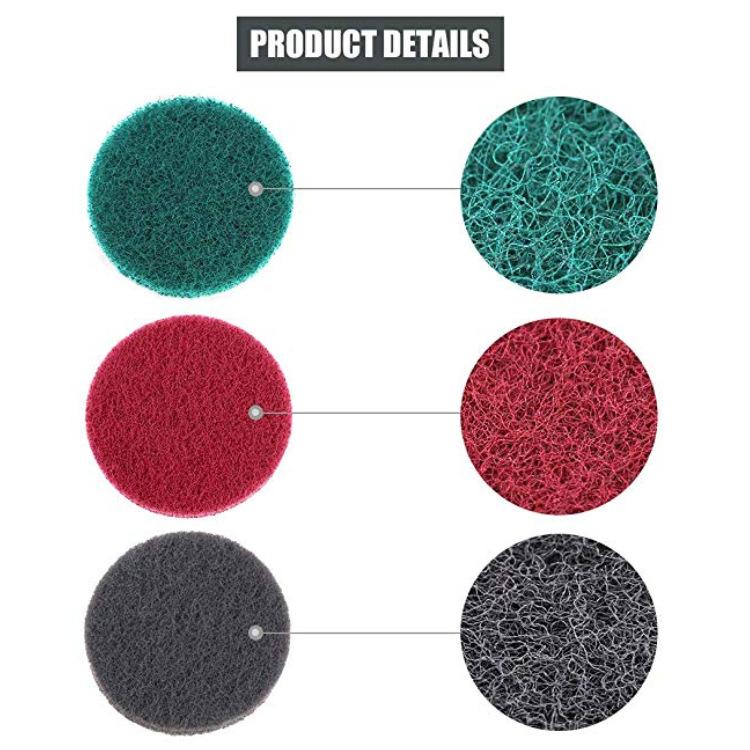 13Pcs 4 Inch Tile Scrubber Scouring Pads Cleaning Kit With 4" Disc Pad Holder, 4" Scouring Pads, 4" Flat Sponges, For Bathroom & Kitchen Cleaning