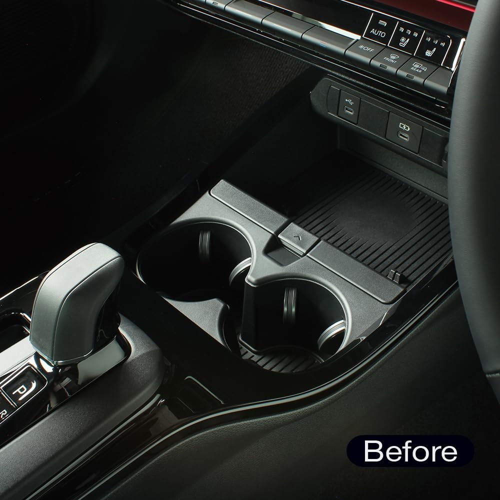 Tsuchiya Yac Console Tray for Toyota 60 Series Vehicle-Specific Prius, Black, SY-P18