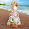 Liebliches Hundeblumenkleid Prinzessinnen-T-Shirt-Kleid Strand-Blumenhemd Outfit für Elegante Videos Haustierbekleidung