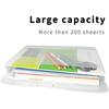 18 Packs Legal Size Plastic Filing Envelopes Clear File Folders with String Closure for Office School or Home