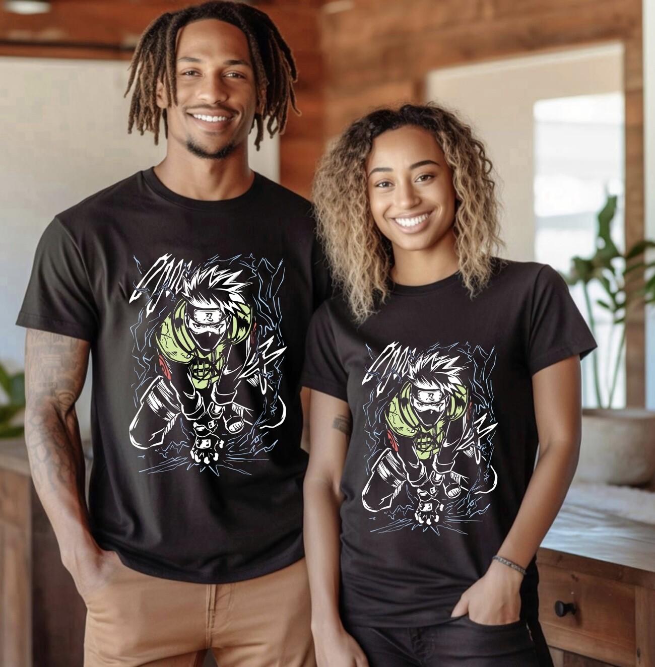 

Naruto Rasengan T-Shirt Mens Womens Tees Top Itachi Uchiha Jiraiya Anime Manga Style Shirt All Size L