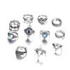 Vintage Carved Starry Sky 11-piece Combination Ring Set