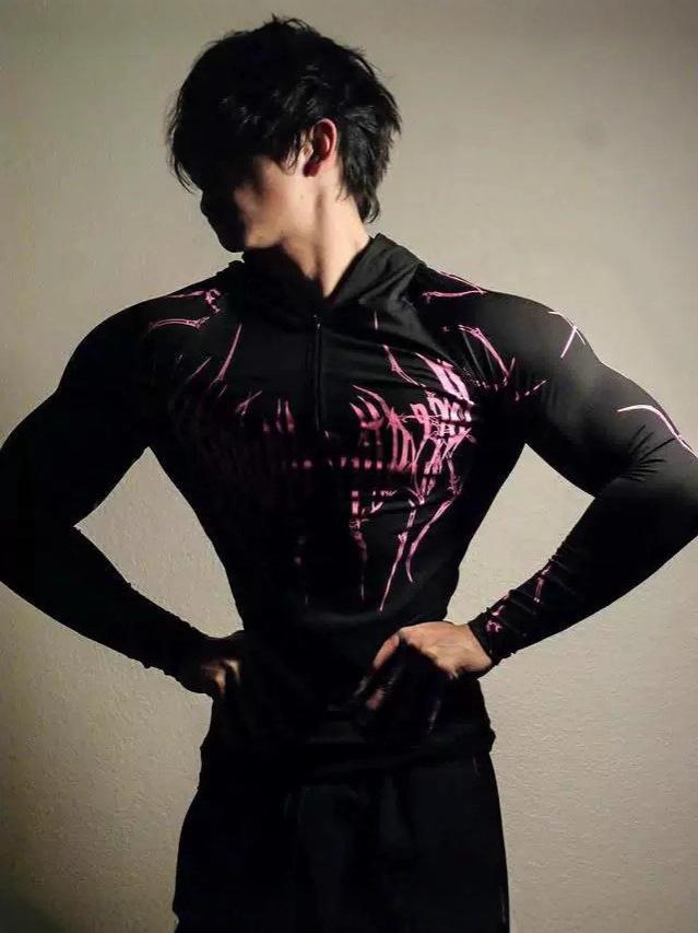 Sweat à capuche Breathedivinity pour homme à séchage rapide – Demi-zip, Élastique, Manches longues tendance pour l'automne/l'hiver