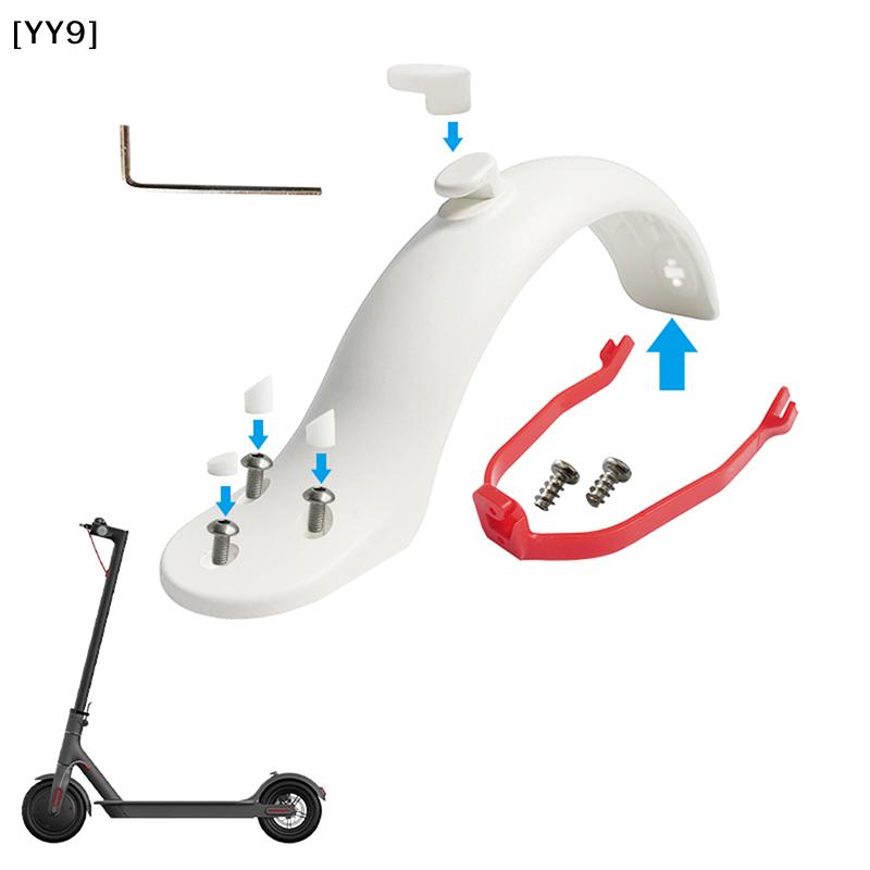Set Paraspruzzi Posteriore per Monopattino Elettrico con Staffa e Gancio, Pezzi di Ricambio per Xiaomi M365/1S/Pro[YY9]