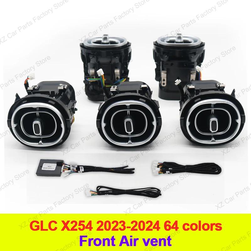 Hot Interior Mouldings 64 Colors Air Vent Ambient Light for Mercedes-Benz C-Class W206 2022 X254 Car RGB Turbine Air Conditionin