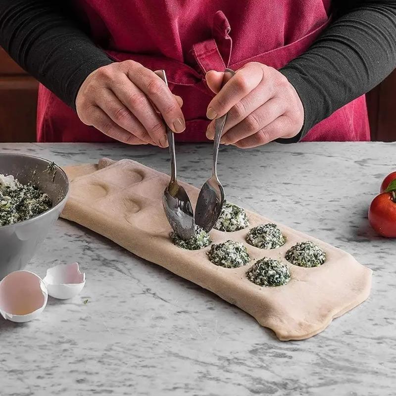 Kitchen Tools 10 with Molds Ravioli Cutter Aluminum Shape Dumplings Mould Dough Press DIY Tools for Making Pastry