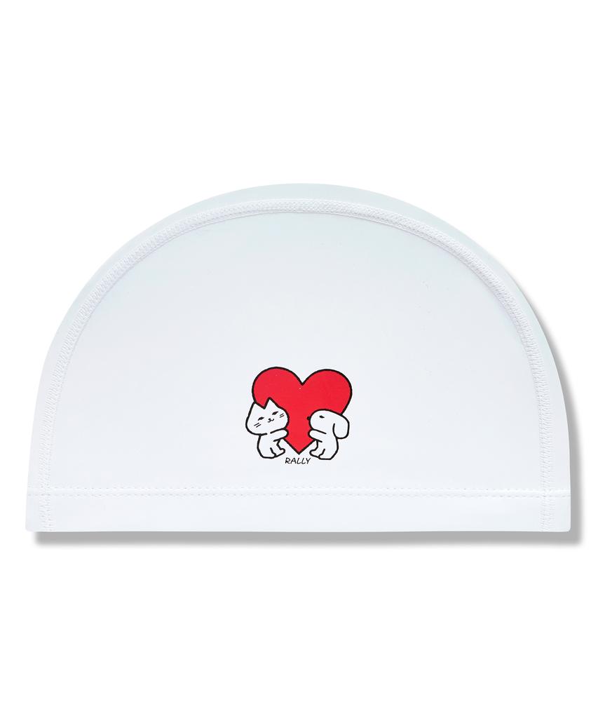 Laelliseupocheu [Rruc516 Wht] Cat And Dog Coated Swim Cap White