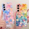 For Samsung Galaxy S25+ S25 2026 Cute Flower Butterfly Cat Painted Case For Samsung S25 5G S25Plus Soft Silicone TPU Phone Cases
