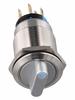 19mm Drehschalter Rastschalter Schwache Lichtverhältnisse Edelstahl 304 12-24V Nennspannung 5A Maximalstrom