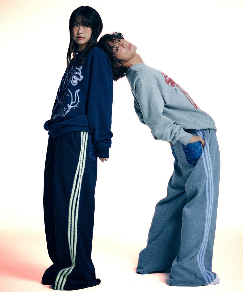Yueolssesi Curveline Stellar Sweat Pants (Gray)
