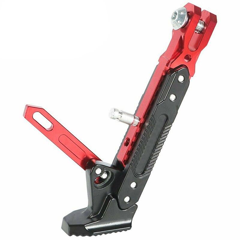 

Universal Fit For Motorcycle Adjustable Kickstand Foot Kick Side Bracket Aluminum Alloy Resistant Bracket Stand Black Red Parts