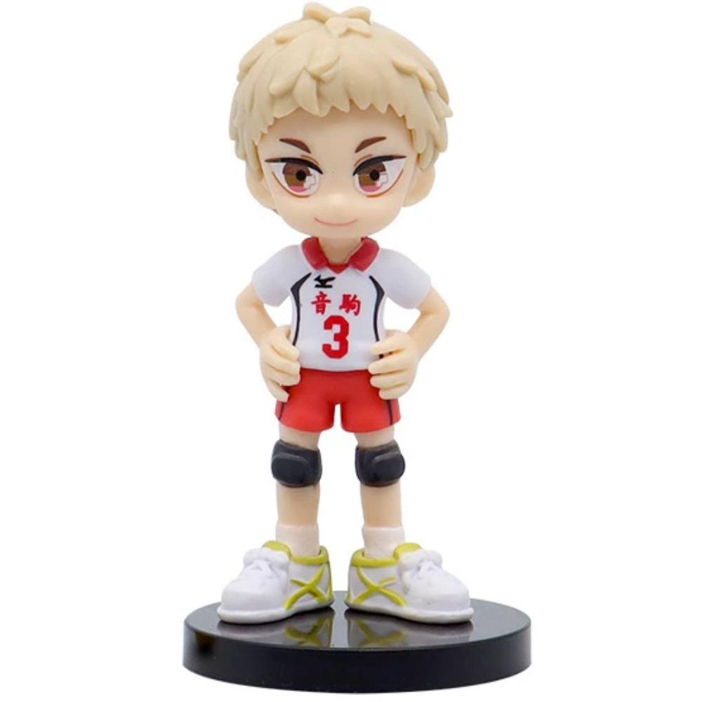 10cm Haikyuu Volleyball Shoyo Hinata Action Figure Q Version Tobio Kageyama koutsrou Figurine PVC Collection Doll Gift Kid Toys