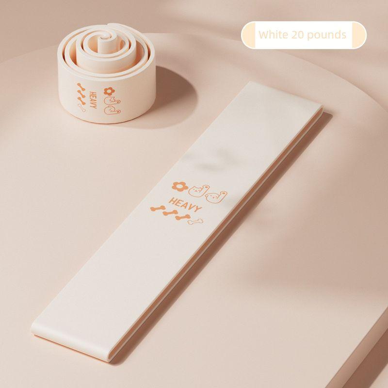 

Yoga Elastic Band Resistance Band Fitness Women Hip Training Exaggerates Hips Artifact Stretch Elastic Ring Squat Training Tension Band Beige 20 lb [Advanced Training Improves Leg]]