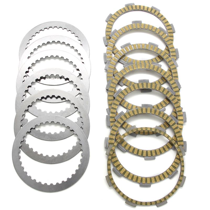 Complete Clutch Disc Kit Friction & Steel Plates For Honda CB250 CBR250 MC19 MC22 VT250 VTR250 Repair Part 22201‑166‑000 KE7‑000