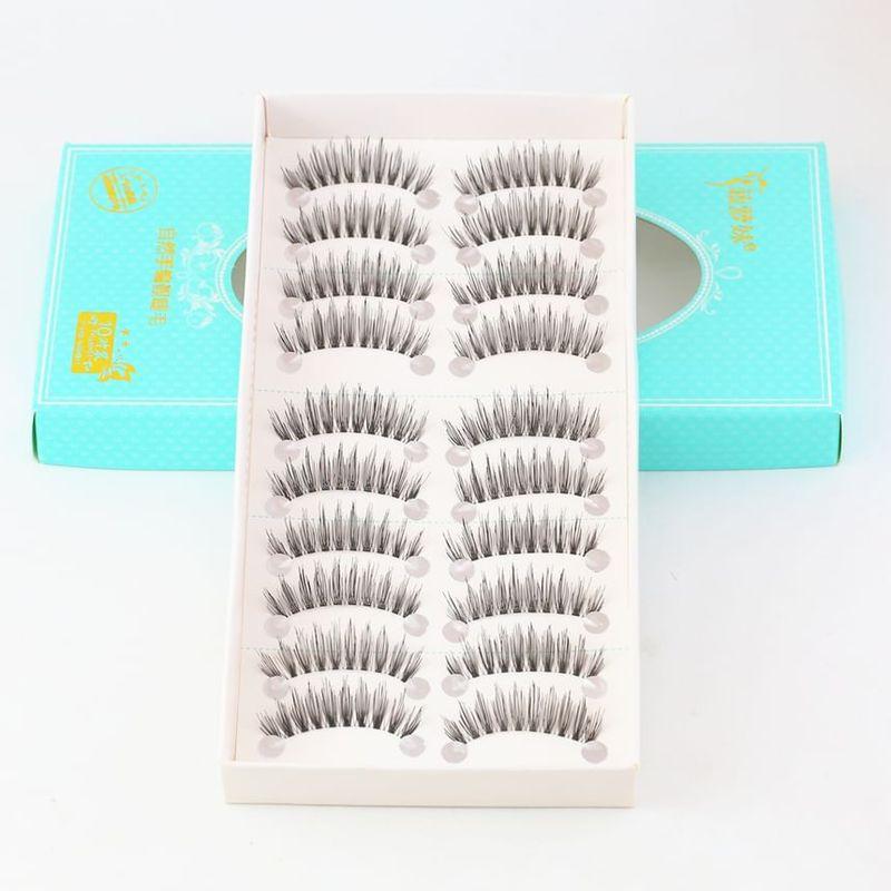 Mogugu - Set of 10: Natural Wispy False Eyelashes