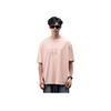 Li Ning Chinese Characters Round Neck Comfortable Versatile Breathable Short Sleeve T-Shirt Unisex T-Shirt Mist-Rose-Pink AHSUD47-3