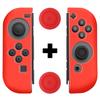 2 Pcs 1 Pair  Anti-slip Silicone Controller Protector Case Cover + 1 Pair Joystick Thumb Stick Grip