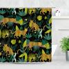 Tropical Paradise Shower Curtain, Exotic Plants & Animals, Waterproof for Bathroom Decor, Enhance Home with Nature's Beauty