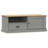 VidaXL Meuble TV VIGO gris 106x40x40 cm bois massif de pin 353177