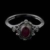 New Engagement Proposal Ring Ruby Thai CopperGemstone Rings for Women Anniversary Wedding & Party Gifts