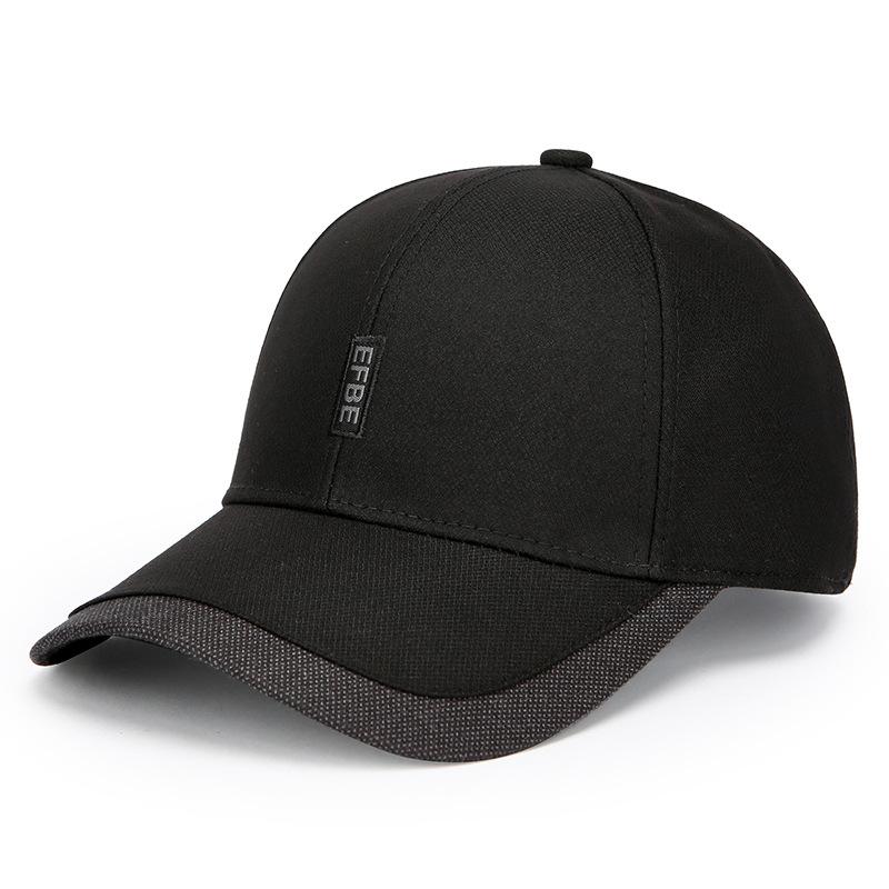 

Hat Men s Spring and Autumn Middle-aged Baseball Cap Outdoor Leisure Shade Sun Protection Cap Old Man Hat Adjustable чорний