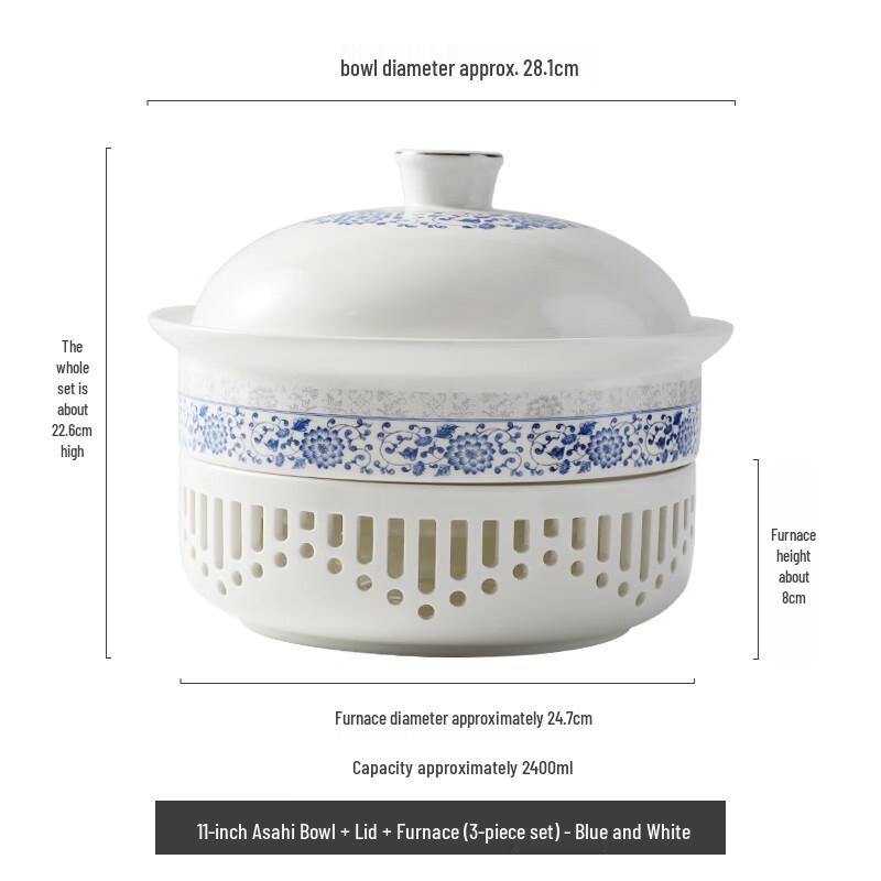 Nordic Ceramic Candle Warmer Stew Pot Set